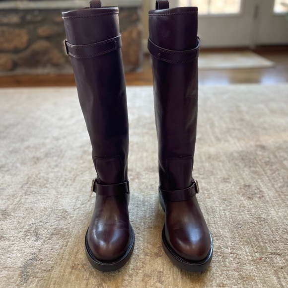 Steve Madden Sady Tall Boots Brown Leather - Picture 15 of 16